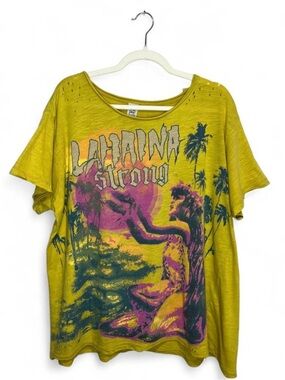 Rare Limited Edition Magnolia Pearl "Lahaina Strong" Yellow T-shirt